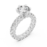 Gold Pendant 9-10054L, White Gold, view 2