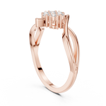 Gold Ring DDLR-826, Rose Gold, view 1