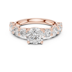 Gold Ring DDLR-657, Rose Gold, view 4