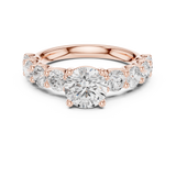 Gold Ring DDLR-657, Rose Gold, view 4