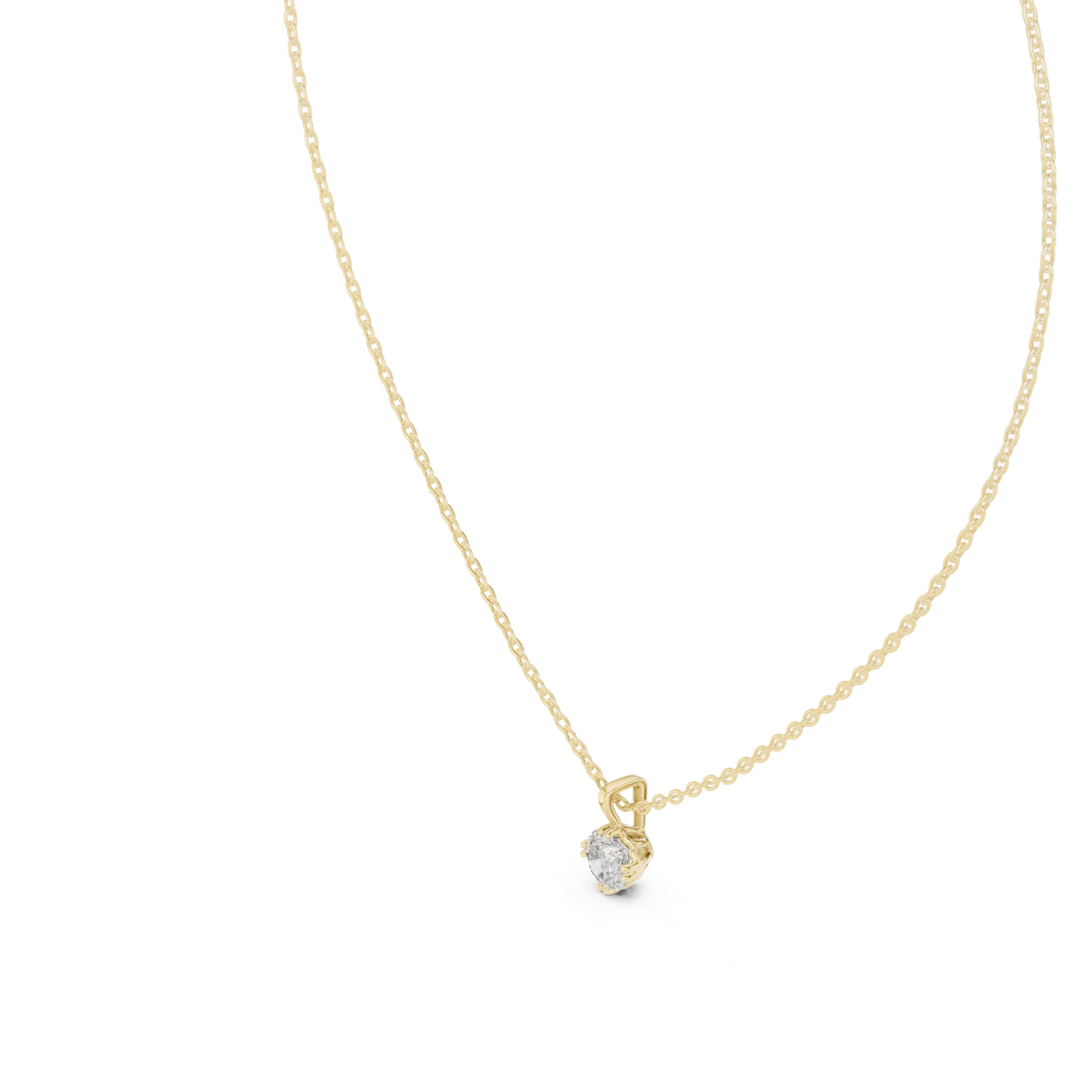 Gold Pendant GPD-0038, Yellow Gold, view 2