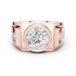 Gold Men's Ring GGR-0003, Rose Gold
