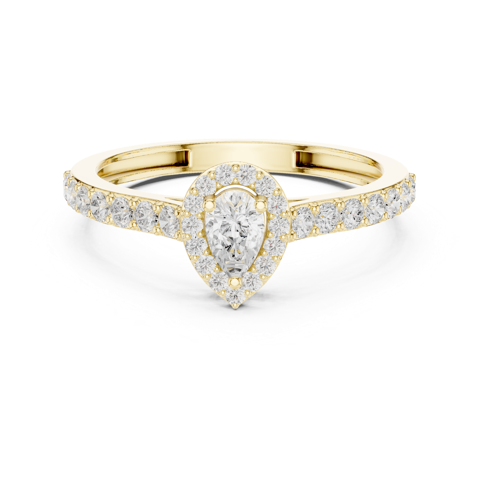 Gold Ring JLR-102, Yellow Gold, view 4