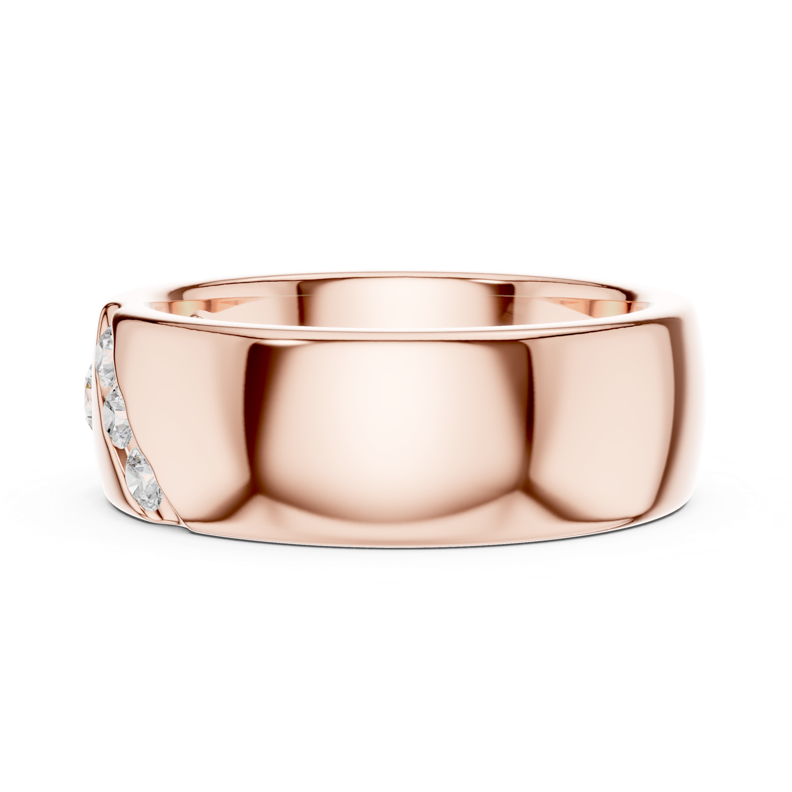 Gold Ring DDLR-426, Rose Gold, view 3