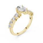 Gold Ring DDLR-1056, Yellow Gold, view 2
