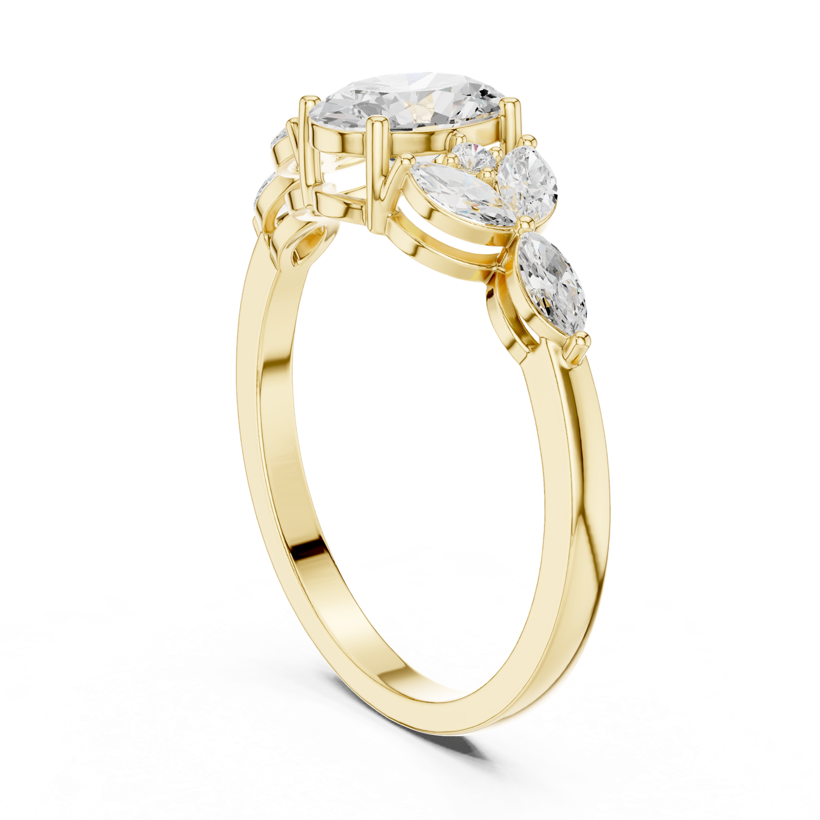 Gold Ring HLR-43, Yellow Gold