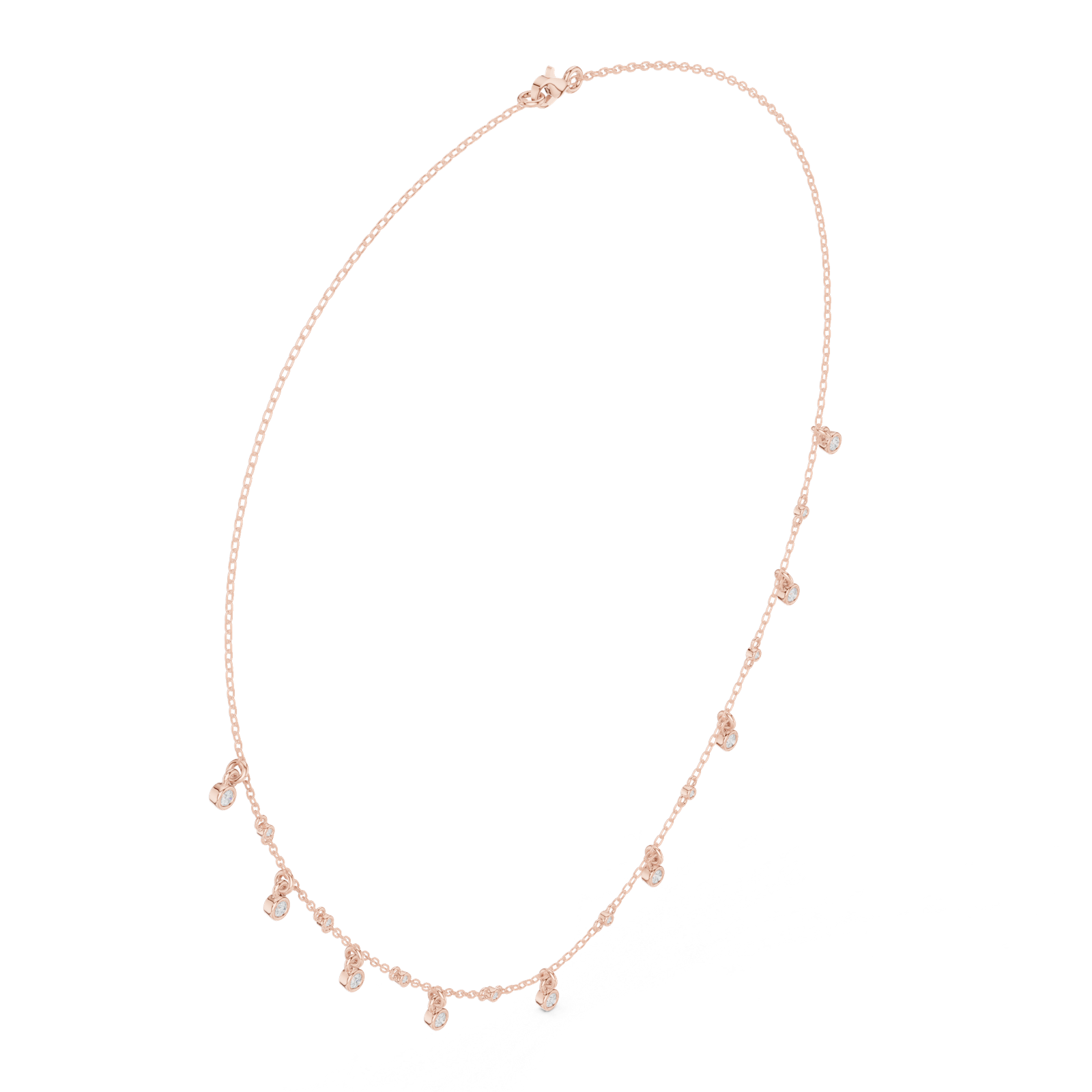Gold Necklace SBWN (21), Rose Gold, view 1