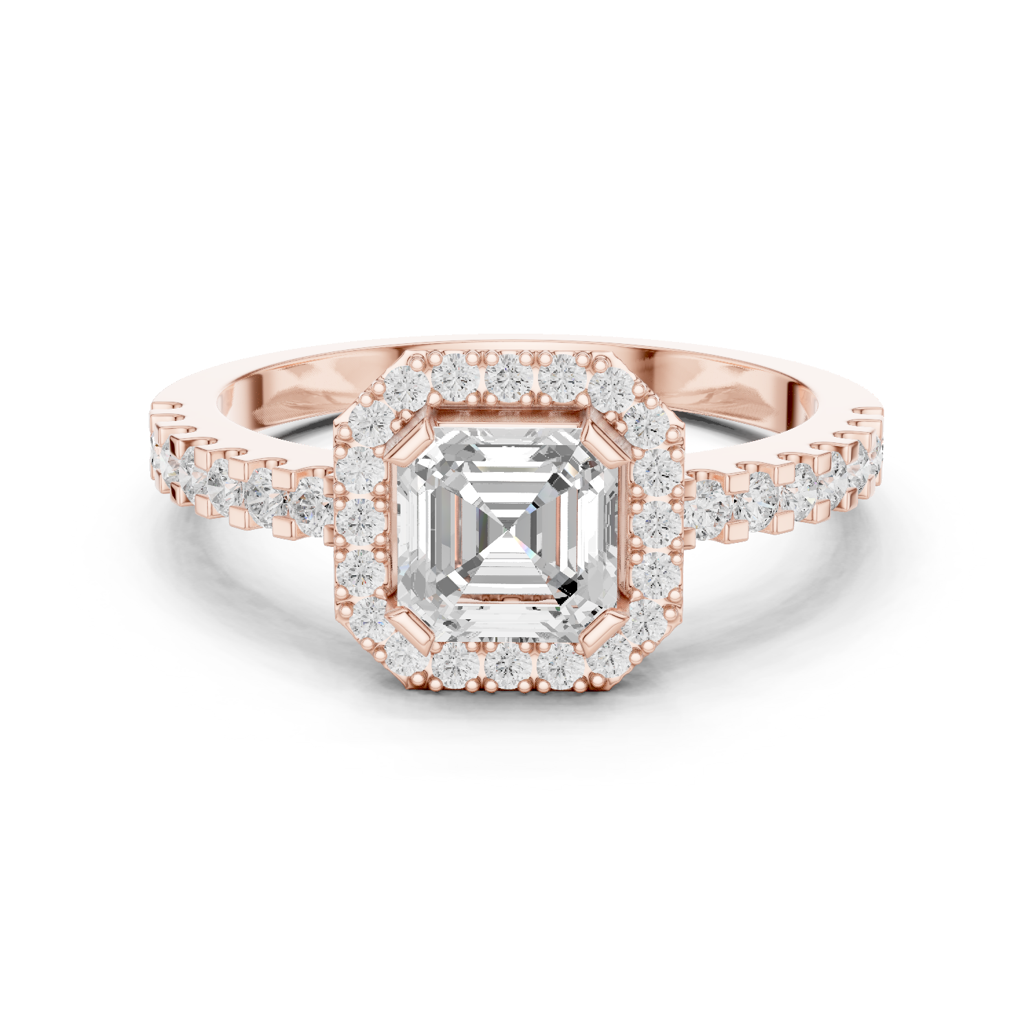 Gold Ring DDLR-765, Rose Gold