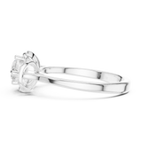 Gold Ring DDLR-509, White Gold, view 3