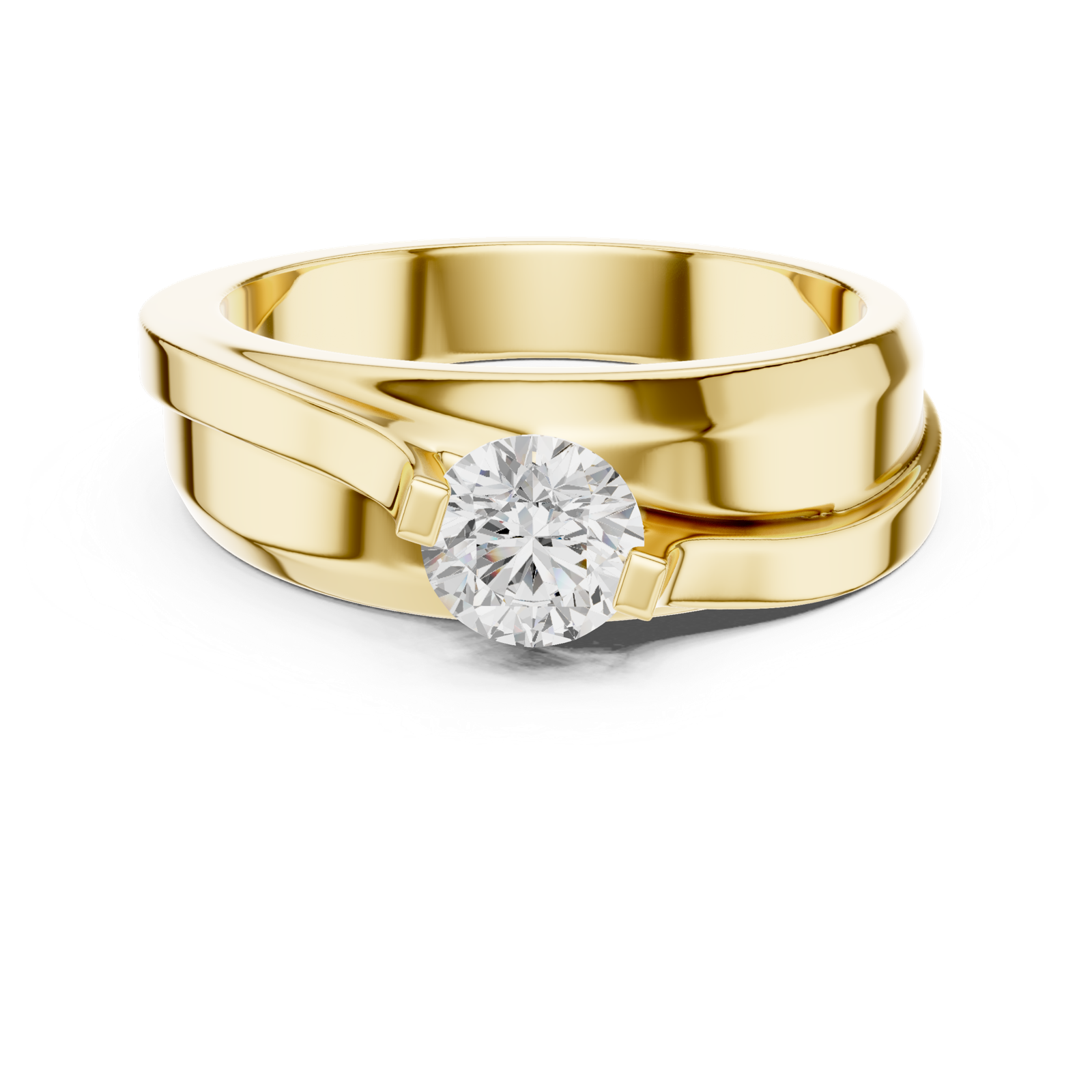 Gold Men's Ring GGR-0030, Yellow Gold, view 4