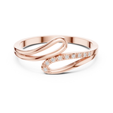 Gold Ring DDLR-476, Rose Gold, view 4