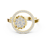 Gold Ring ALR-154, Yellow Gold, view 4