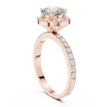 Gold Ring DDLR-1100, Rose Gold, view 1