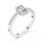 Gold Ring ALR-61, White Gold, view 2