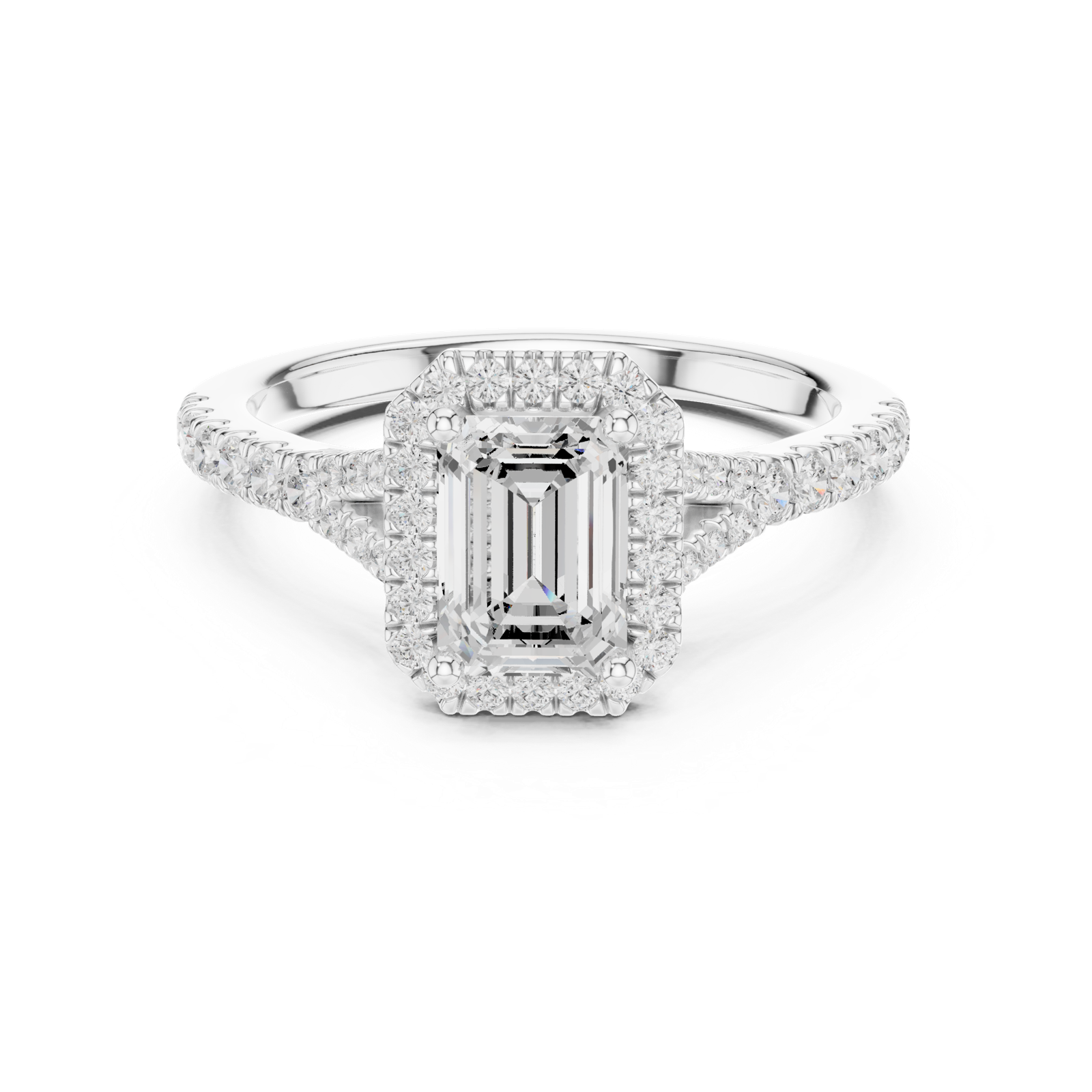 Gold Ring DDLR-909, White Gold, view 4