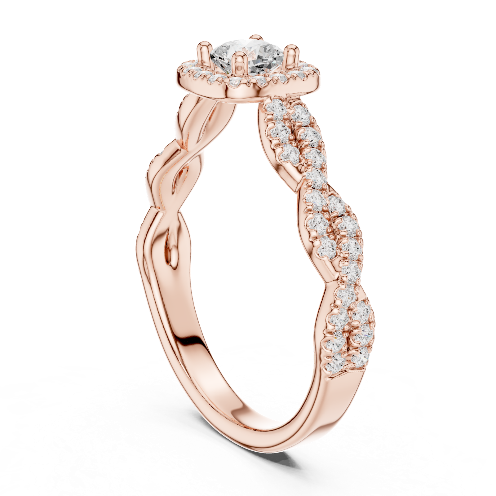 Gold Ring LR-0277, Rose Gold, view 1