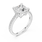 Gold Ring DDLR-880, White Gold, view 2