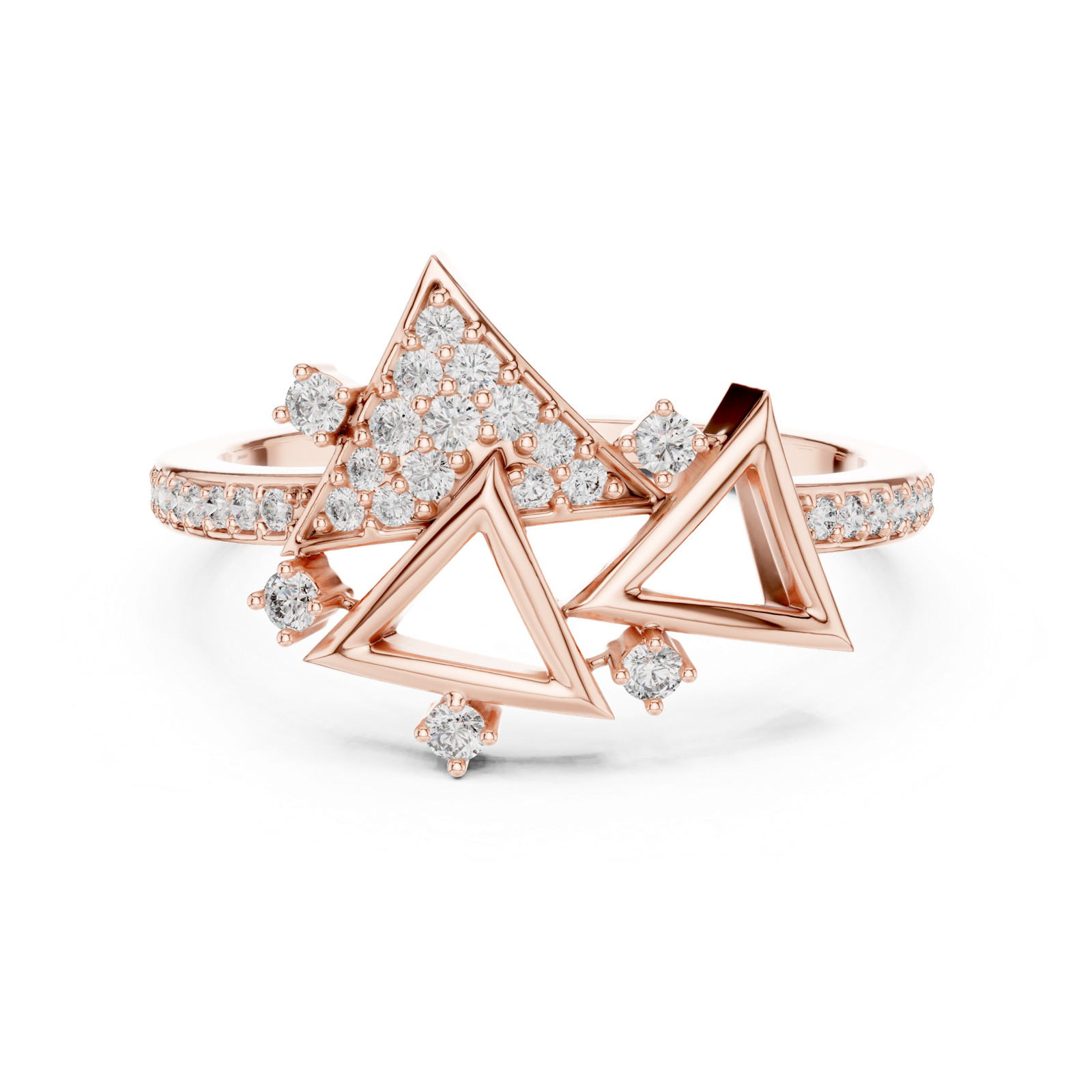 Gold Ring LR-01 (1), Rose Gold, view 4