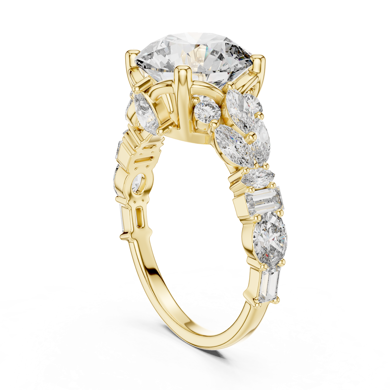 Gold Ring DDLR-058, Yellow Gold, view 1