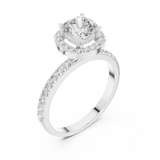 Gold Ring DDLR-1100, White Gold, view 2