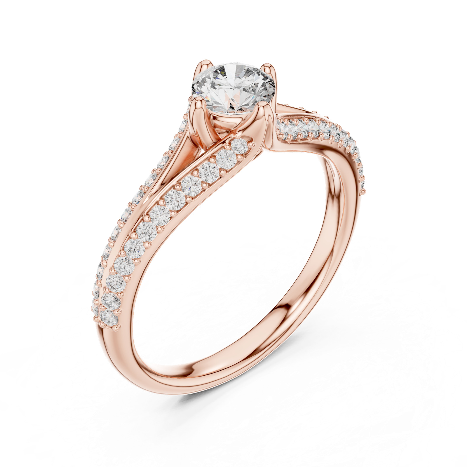 Gold Ring 00001L (3), Rose Gold, view 2