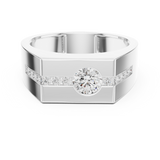 Gold Ring DDLR-390, White Gold, view 4