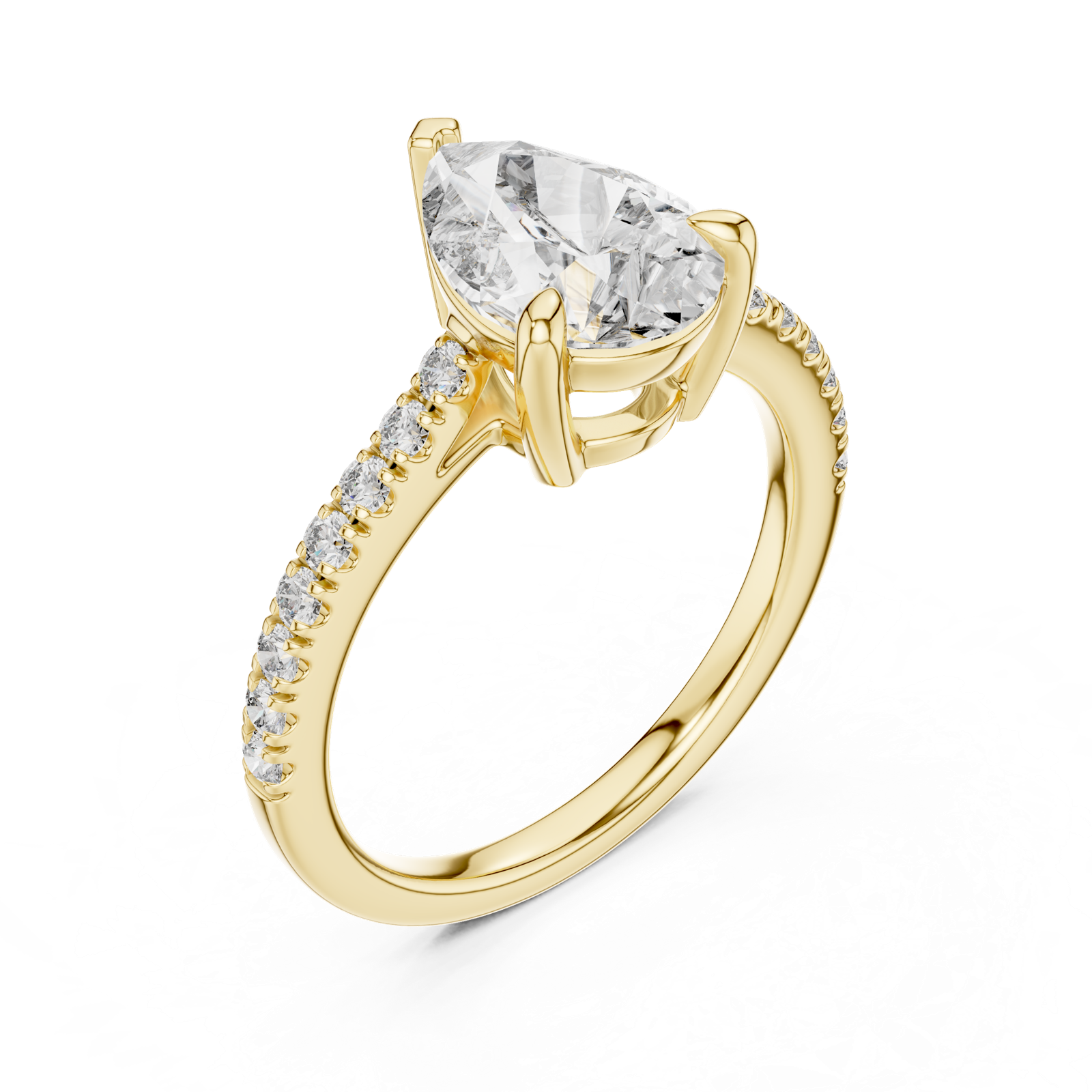 Gold Ring DDLR-039, Yellow Gold, view 2