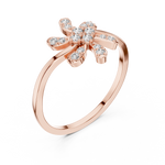 Gold Ring DR-6297, Rose Gold, view 2