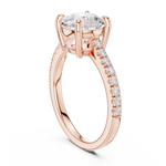 Gold Ring DDLR-882, Rose Gold, view 1