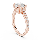 Gold Ring DDLR-882, Rose Gold, view 1