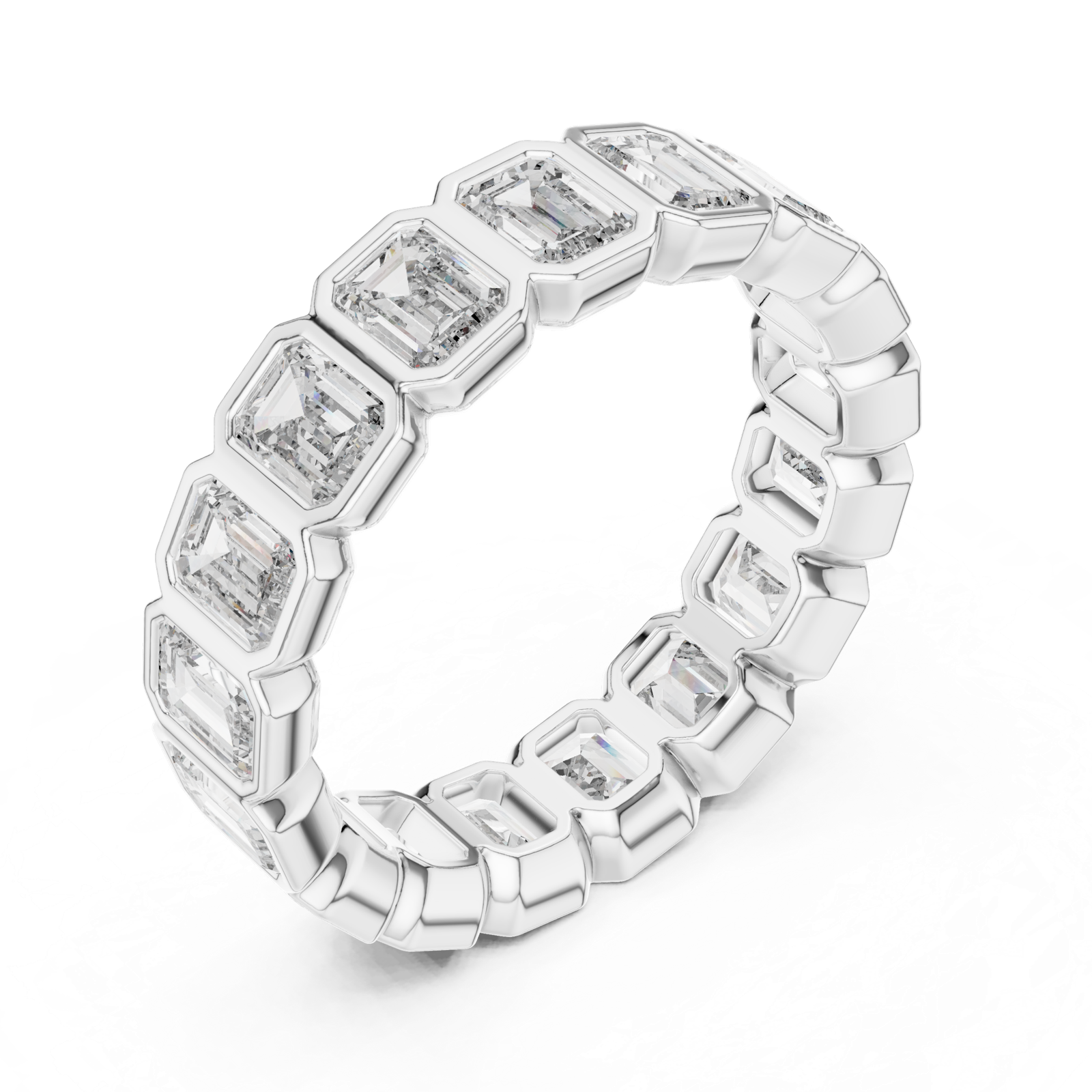 Gold Ring DDLR-217, White Gold, view 2