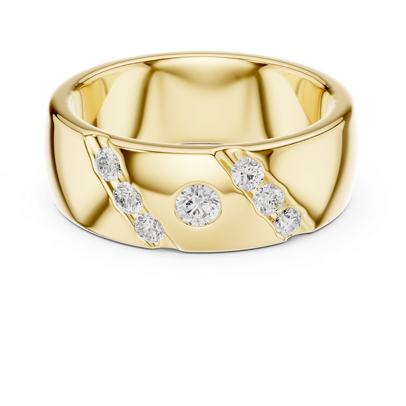 Gold Ring DDLR-426, Yellow Gold, view 4