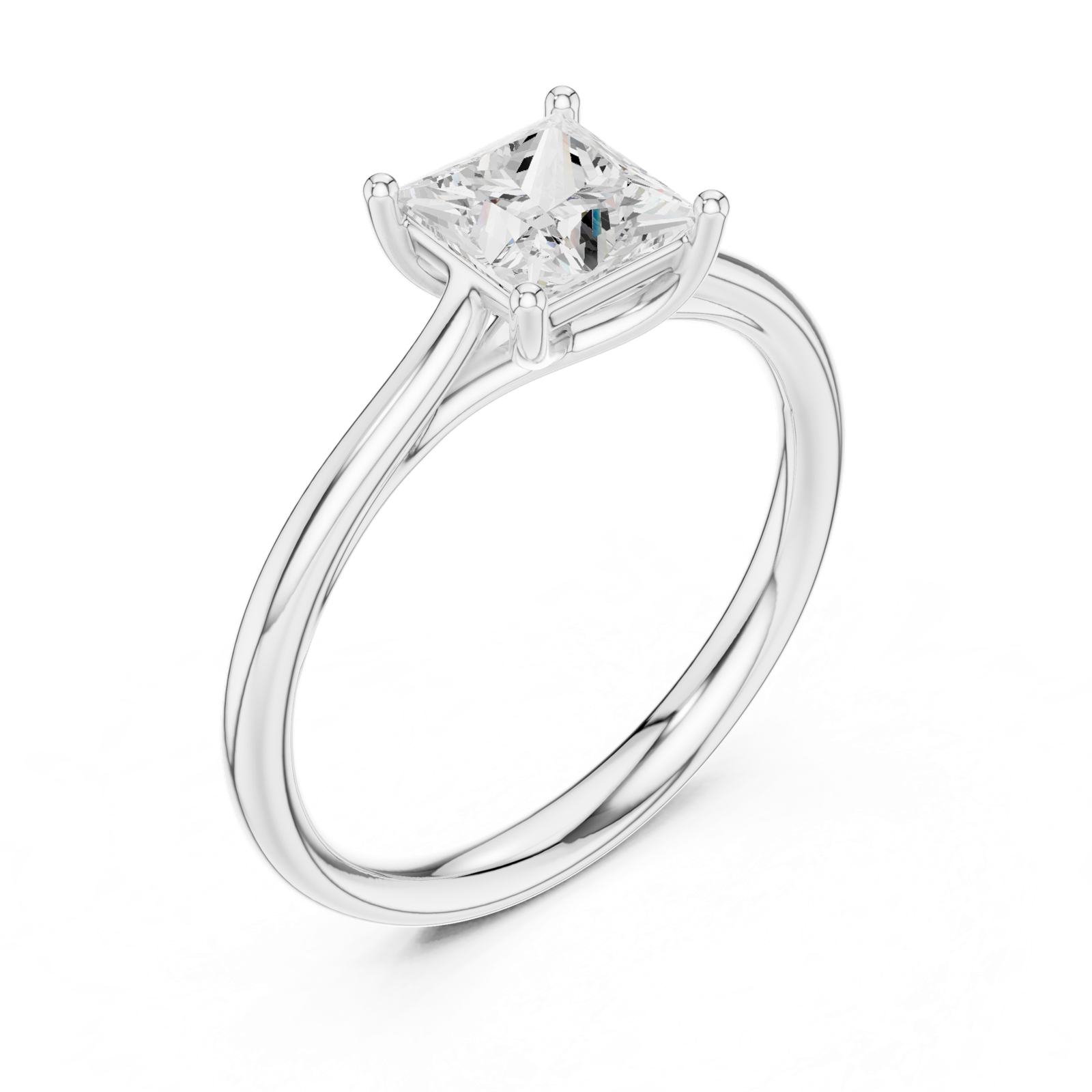 Gold Ring DDLR-800, White Gold, view 2