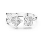Gold Ring DDLR-485, White Gold, view 4