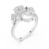 Gold Ring LR-01 (70), White Gold, view 2