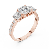 Gold Ring DDLR-1113, Rose Gold, view 2
