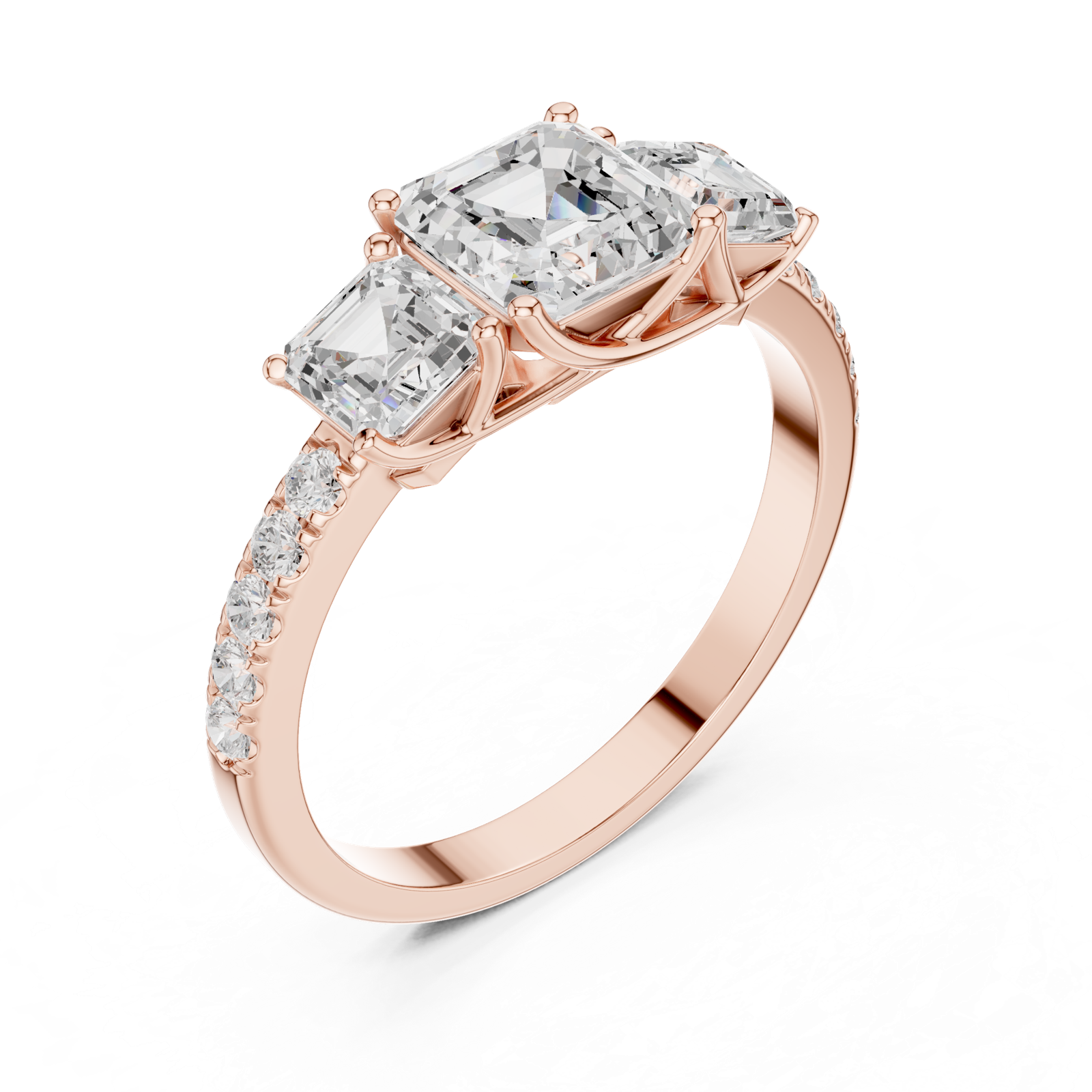 Gold Ring DDLR-1113, Rose Gold, view 2