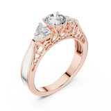 Gold Ring LR-0029, Rose Gold, view 2