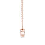 Gold Jewelry DDPO-007, Round center stone, Rose Gold