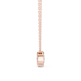 Gold Jewelry DDPO-007, Round center stone, Rose Gold