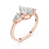 Gold Ring HLR-18, Rose Gold, view 2