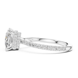 Gold Ring DDLR-1017, White Gold, view 3