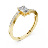 Gold Ring ALR-137, Yellow Gold, view 2
