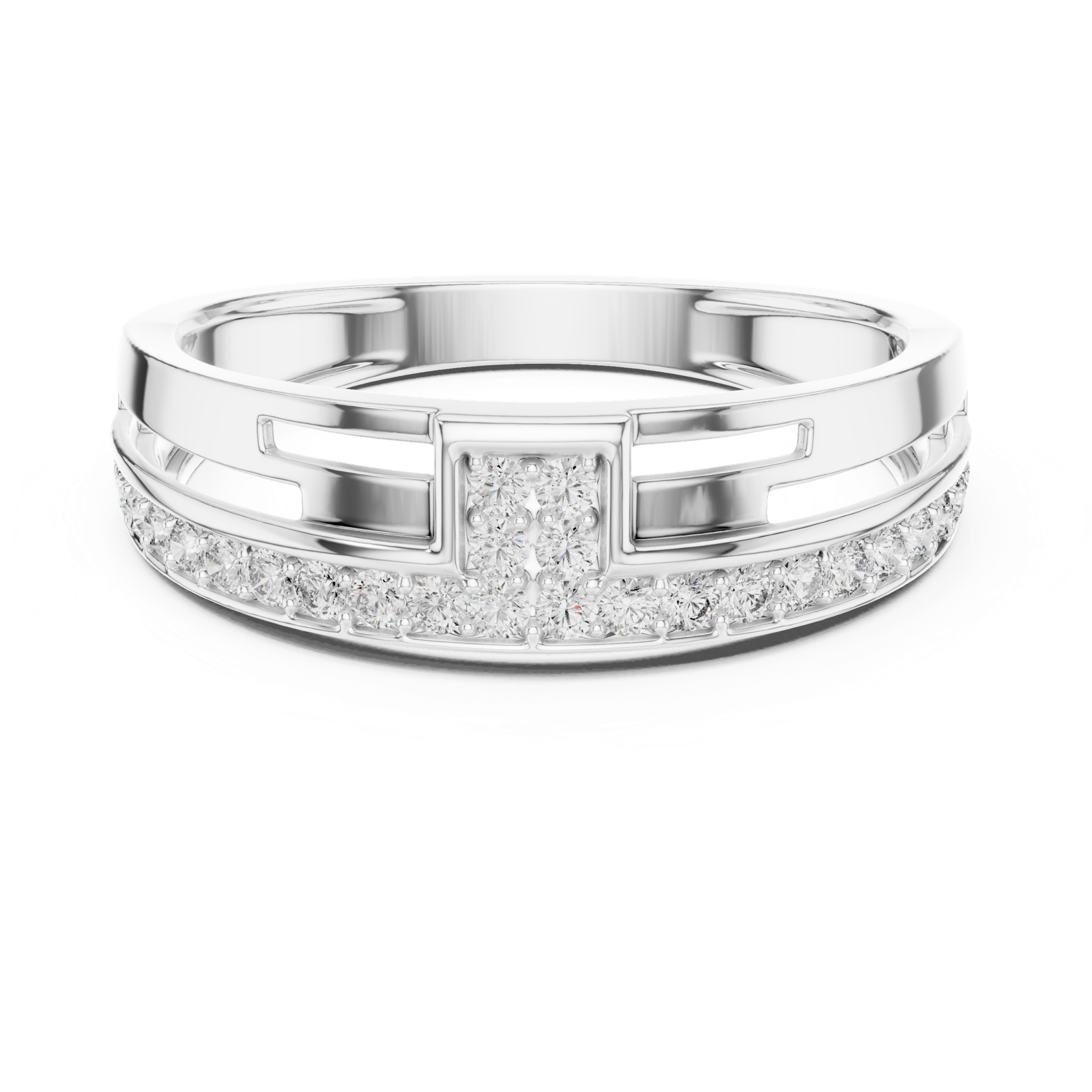 Gold Ring LR-01 (9), White Gold