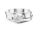 Gold Men's Ring GGR-0030, White Gold, view 4