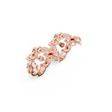 Gold Earrings 9-10009PE, Rose Gold, view 2