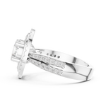 Gold Ring DDLR-401, White Gold, view 3