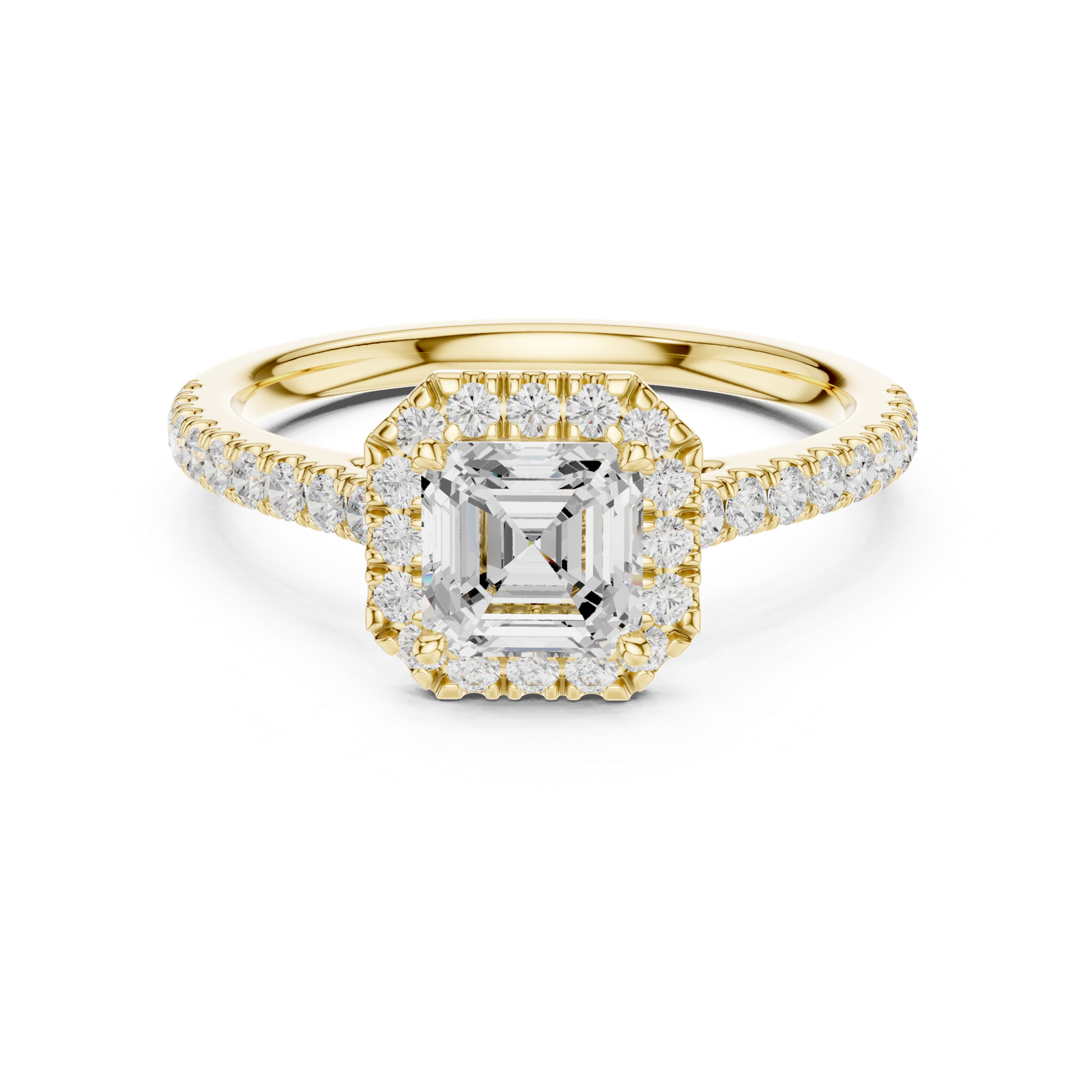 Gold Ring DDLR-916, Yellow Gold, view 4