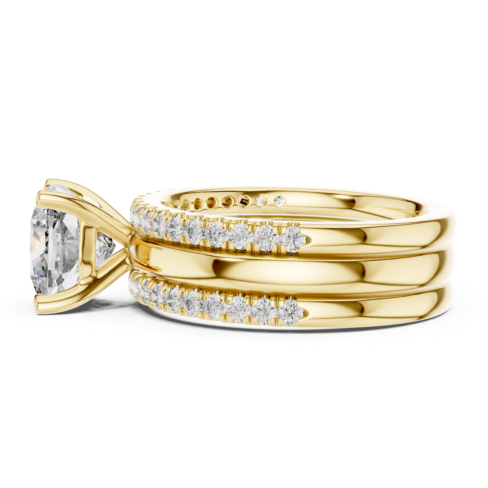 Gold Ring L03-1053, Yellow Gold, view 3