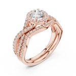 Gold Ring LR-0268, Rose Gold, view 2
